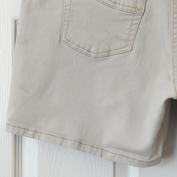 Signature by Levi Strauss Y2K Vintage Classic Mid Rise Jean Shorts Beige 14 - Picture 13 of 13